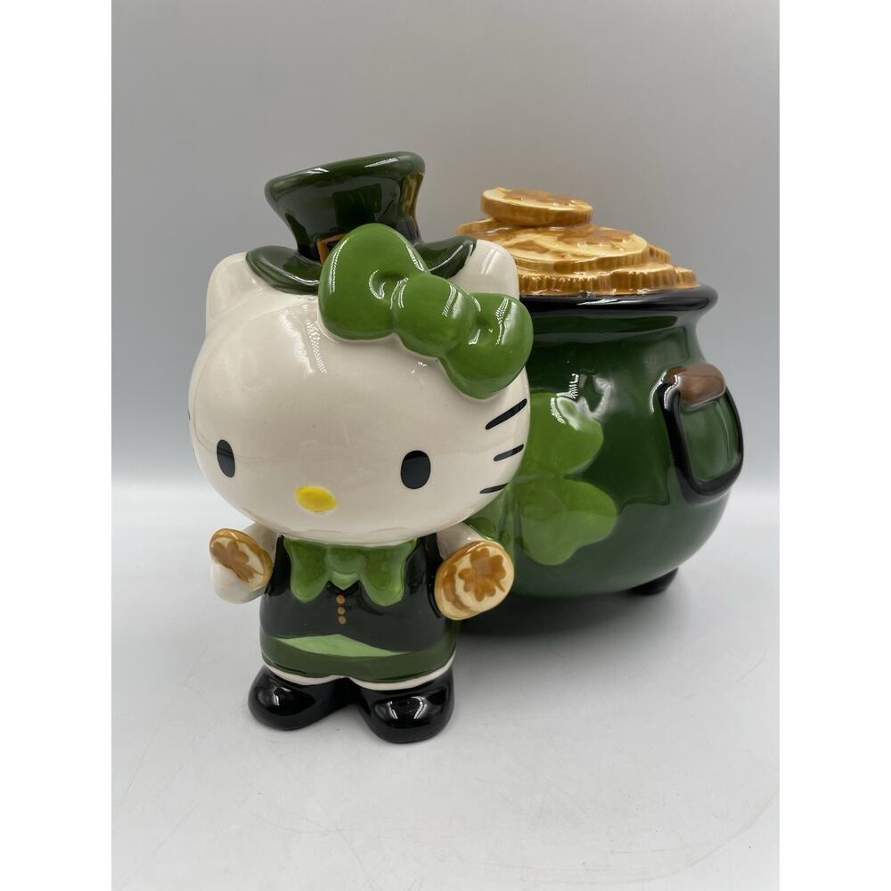 Blue Sky Clayworks Hello Kitty Pot of Gold Figurine 24749 9.5”x6.5”x6.75” NWOT